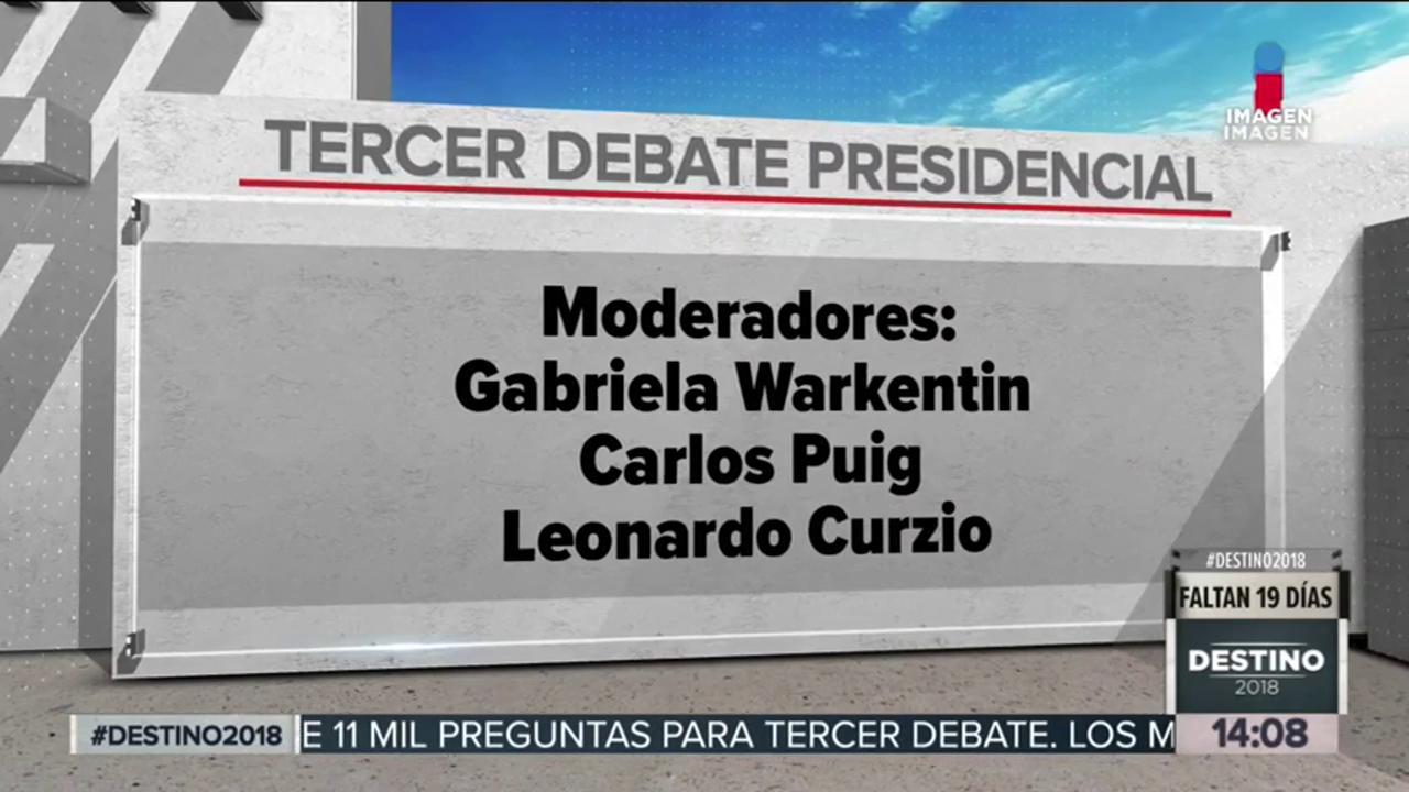 Así será el 3er debate presidencial Imagen Televisión
