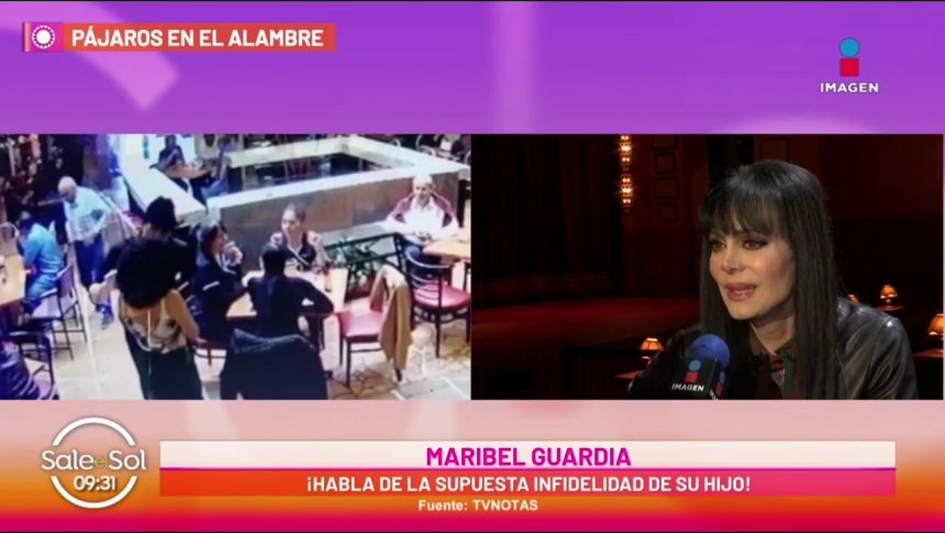 ¿Besó a fan? Maribel Guardia reacciona a infidelidad de hijo